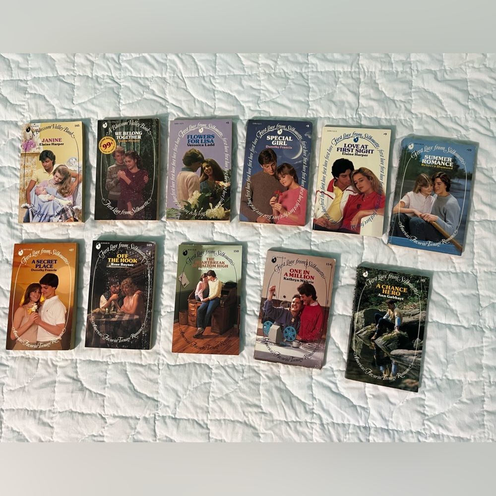 Vintage 80s Silhouette Romance Novel Collection - Set of 11